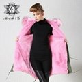 2015 newest design fur coat with natural