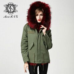 Hotsale fur parka for women in winter