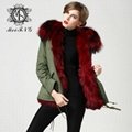 Hotsale fur parka for women in winter 3