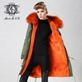 women fashion fur coat,full fur coat,long fur coat 5
