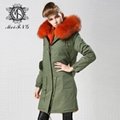women fashion fur coat,full fur coat,long fur coat 4