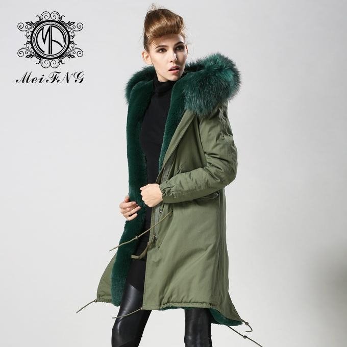 rabbit fur coat for women ,soft touch,comfortable fur lining 2