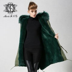 rabbit fur coat for women ,soft touch,comfortable fur lining