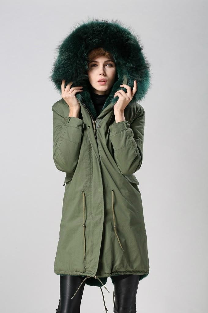 rabbit fur coat for women ,soft touch,comfortable fur lining 5
