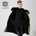 Unisex fur jacket  new design with big fur collar 2