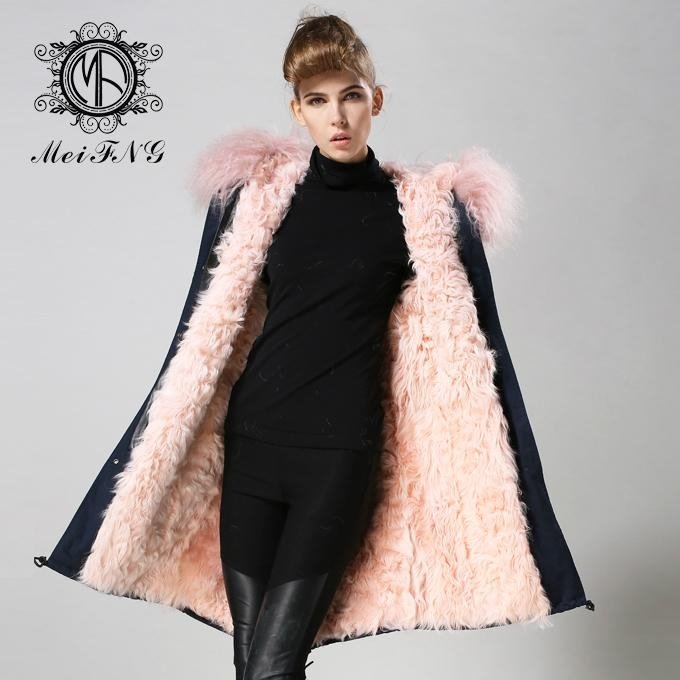 real lamb fur jacket for women and men unisex 3