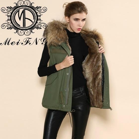 real fur waistcoat for men and women plus size 3