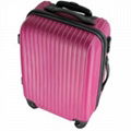 Pink ABS zipper l   age bag,trolley case