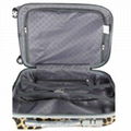 ABS zipper leopard l   age bag，trolley bag，trolley case 2