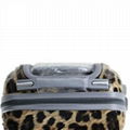 ABS zipper leopard l   age bag，trolley bag，trolley case 3