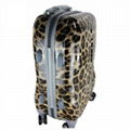 ABS zipper leopard l   age bag，trolley bag，trolley case 5