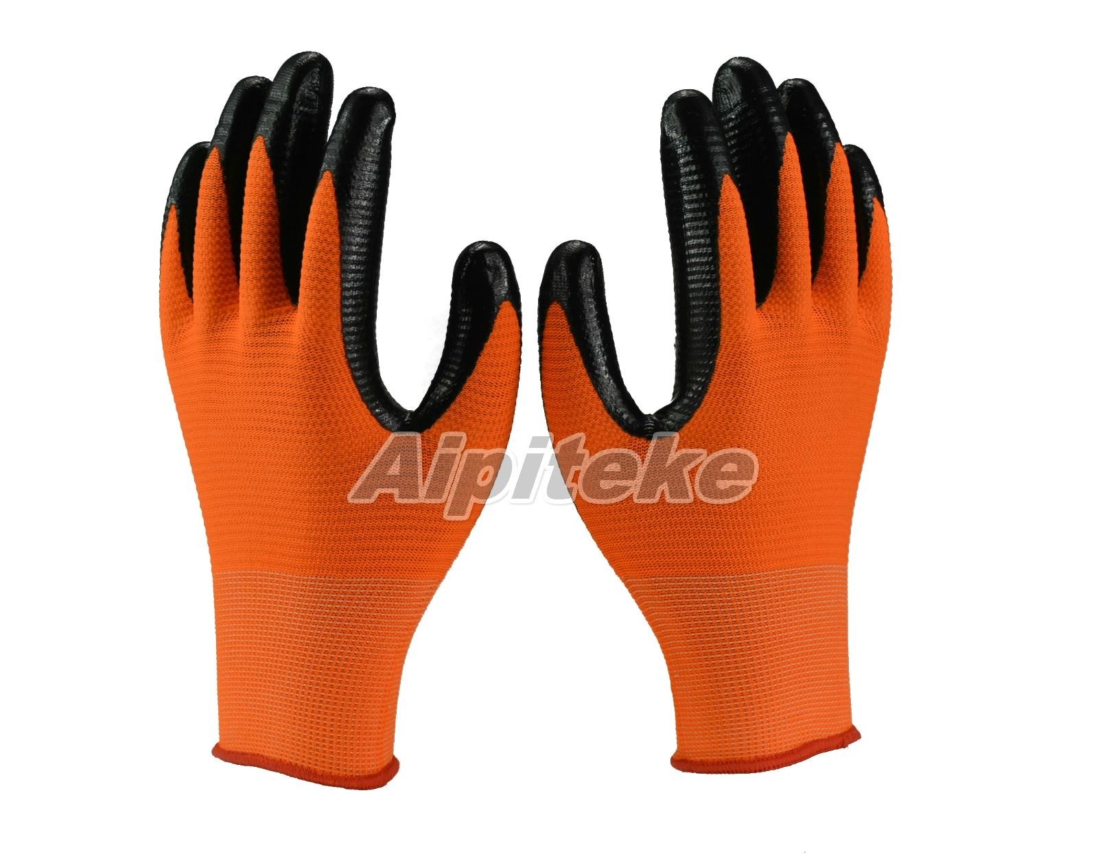 Nitrile Palm Coated Seamless Knitted Liner Work gloves safety gloves