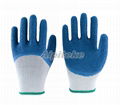 Blue Latex Coated Palm and Knuckles-Wrinkle Finishing 1