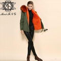 Winter Fashionable Rex Rabbit Fur Coats