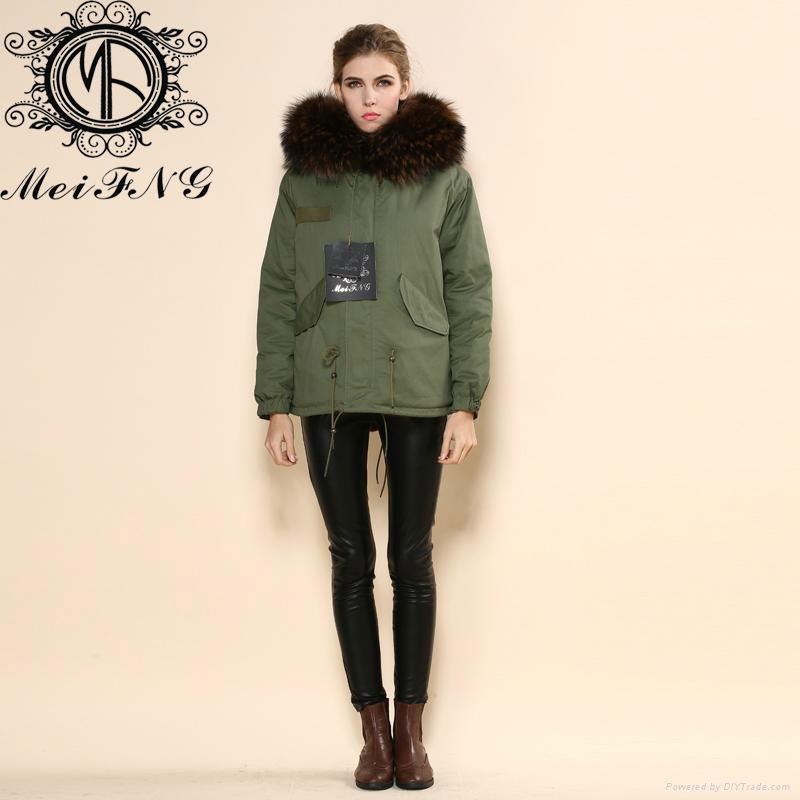 2015 Fashionable Brown Real Rabbit fur european design women jacket