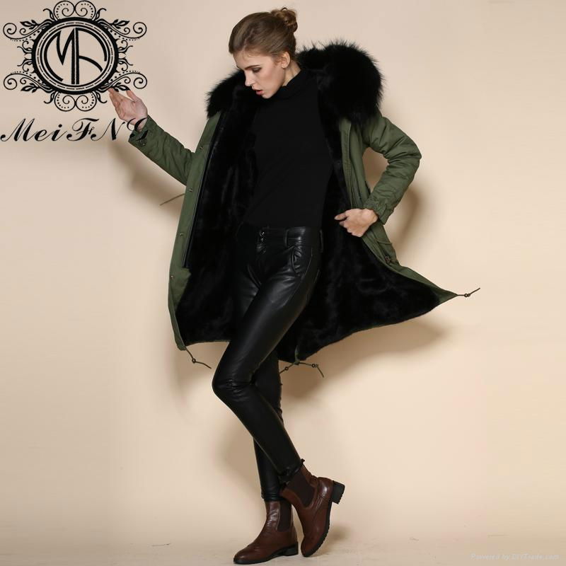 Alibaba China wholesale black fur jacket with fur inside for men 2