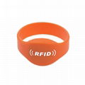 eco-friendly TK4100 silicone wristband for ISO18000-2