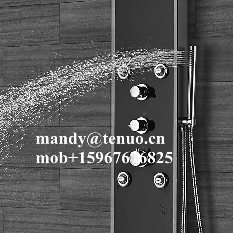 Glass shower panel with massage function 3