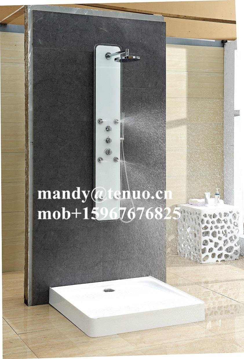 Glass shower panel with massage function 5