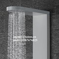 PVC shower panel with glass plate 2