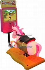 Hot sale 3D children's horse racing kiddie rides kids game machine for sale