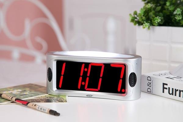 Dongguan Factory Custom Alarm Clock with big red display 2