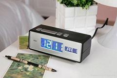 calendar alarm clock with USB charging