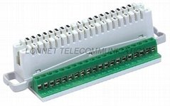 10 pair disconnection module with additional screw terminal