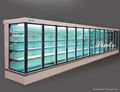 Refrigerated display cabinet with door