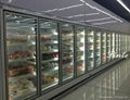 supermarket vertical glass door  frozen display cabinet show case 3