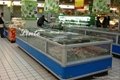 supermarket double island freezer display refrigerator for meat seafood chicken 4
