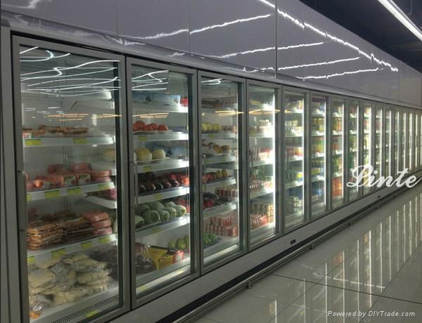commercial upright frozen supermarket refrigerator/chiller/freezer