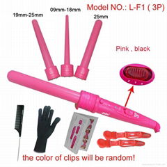 3P Curling Iron Wand Set Interchangeable