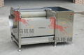 Brush washing peeling machine