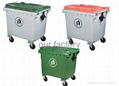 660L plastic trash bin 2