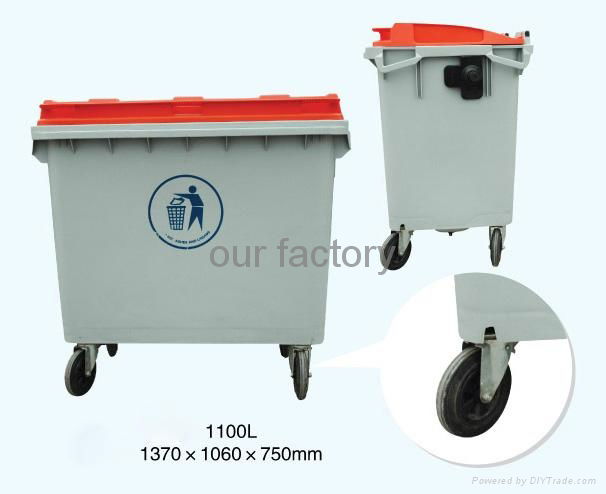 660L plastic trash bin 3