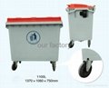 660L plastic trash bin 3