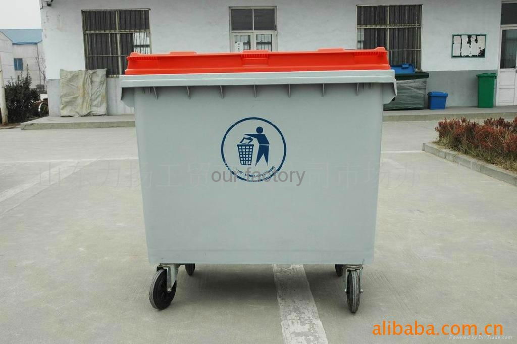 1100L plastic trash bin 4