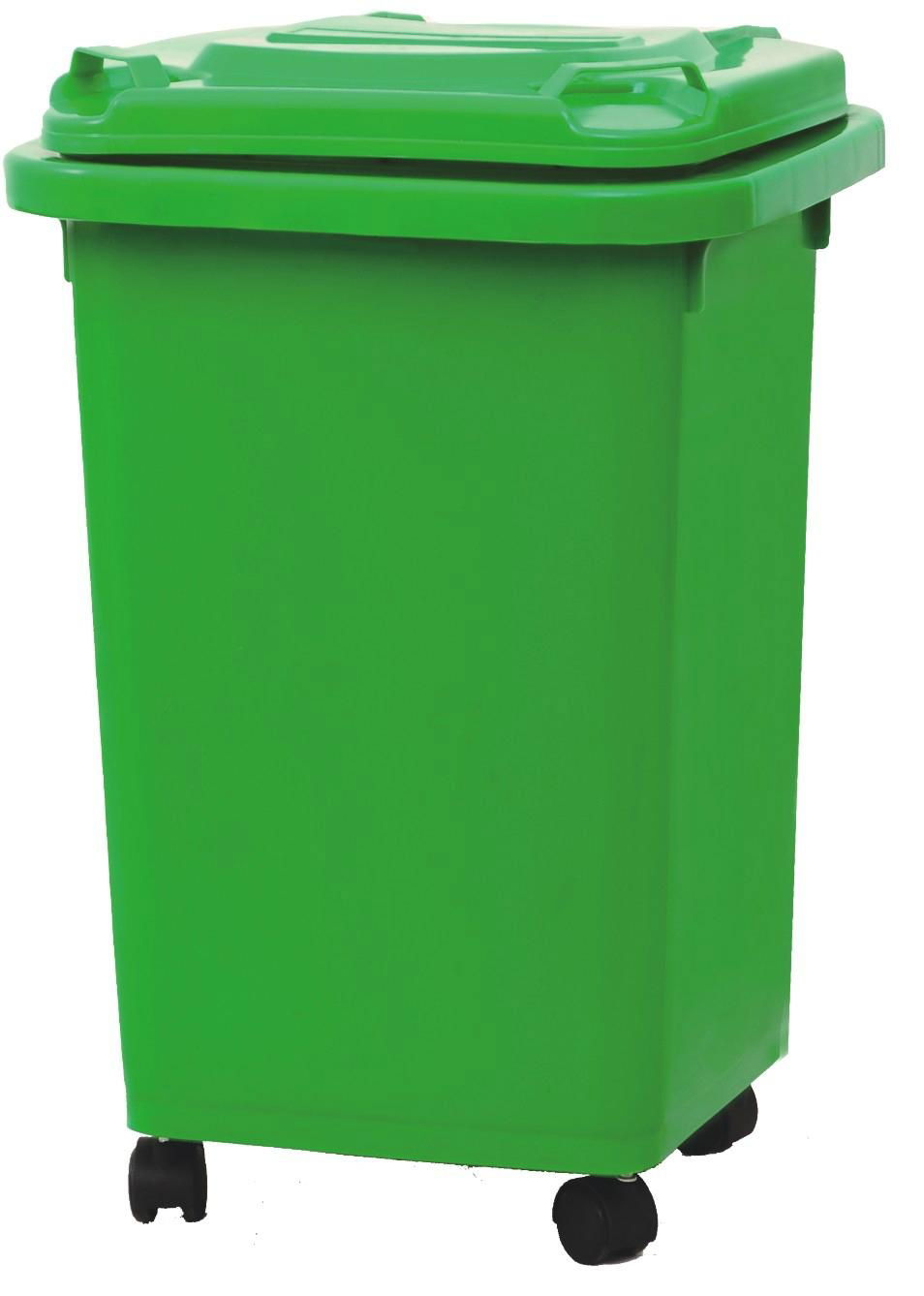 50L plastic trash bin