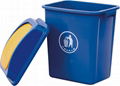 40L plastic trash bin 1