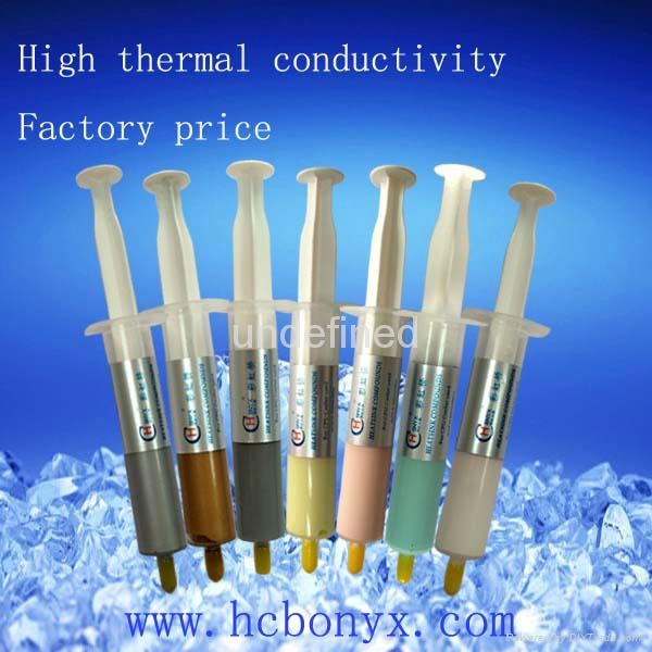 High conductivity white thermal compound for heatsinks electronics