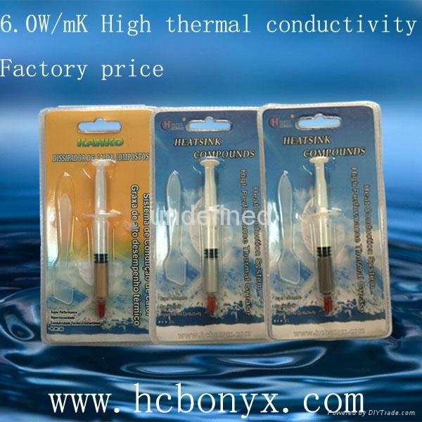 1.0-2.0w/km 3g Beautiful packaged thermal heatsink silicone grease material