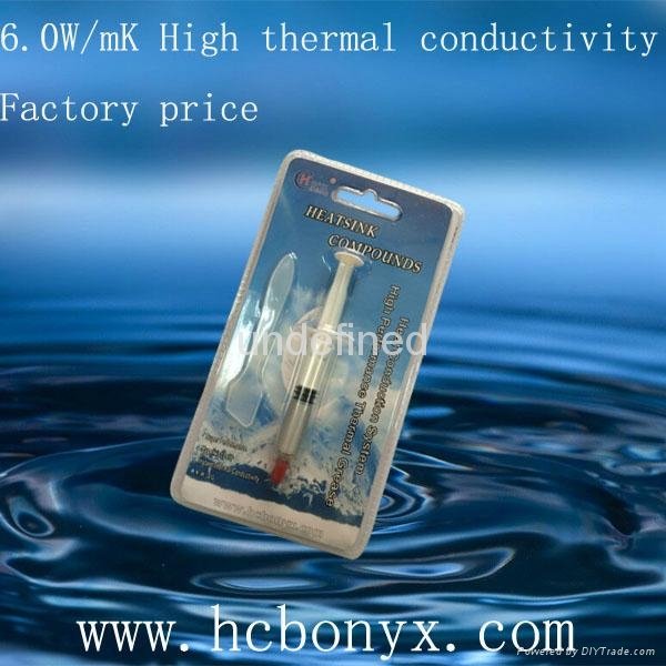 1.0-2.0w/km 3g Beautiful packaged thermal heatsink silicone grease material 3