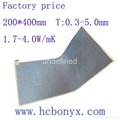Factory price thermal pad with different thickness and high thermal conductivity