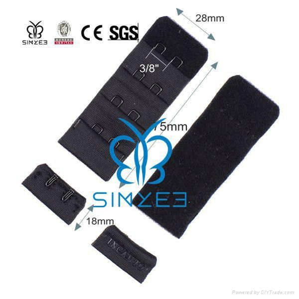 4x2 Nylon Hook&eye Tape with printed (Ultrasonic embossed)logo for Underwear 2