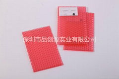 Red buffering double-sided anti-static bubble bag