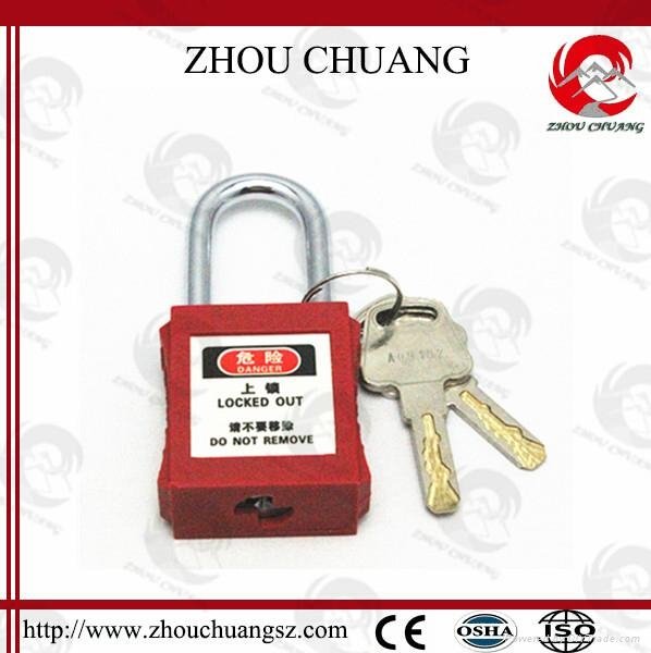 Normal shackle manufacture safe container home nylon padlocks