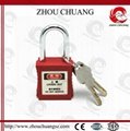 Normal shackle manufacture safe container home nylon padlocks 2