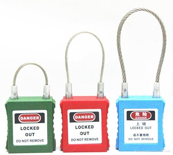 2015 New High Quilty Steel Cable Shackle Padlock