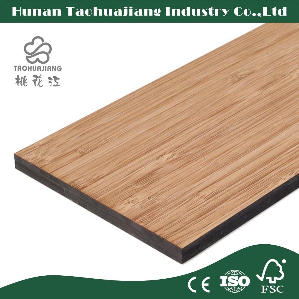 Natural Color Flat Grain Bamboo Plywood 3mm Thickness 3